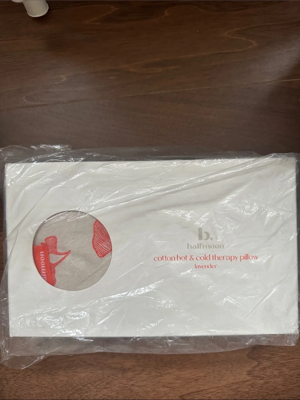 b. halfmoon linen hot + cold therapy pillow